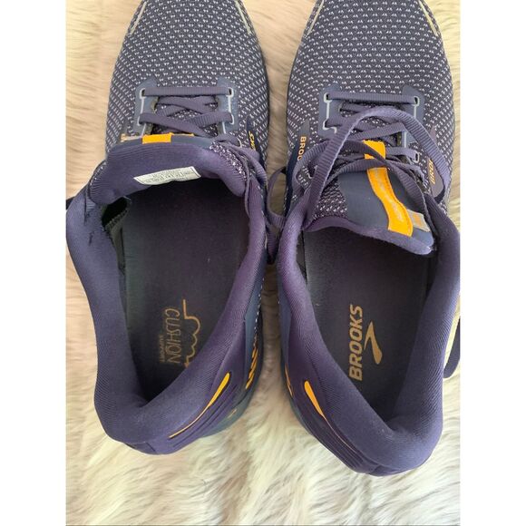 Brooks Adrenaline GTS 22 Running Shoes Peacoat/ Grey/Sunflower US Men's 15 - Picture 7 of 9